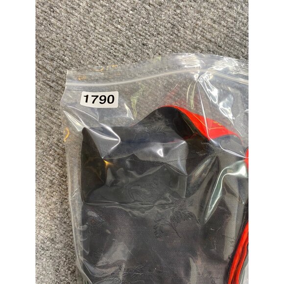 VTG Peony Brand Chinese Vest Womens M Reversible Red Black Floral Frog Closure - Picture 13 of 13